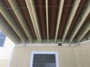underneath the deck